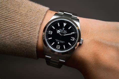 rolex explorer 1 wrist|are rolex explorers worth buying.